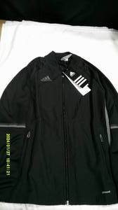lot 26 image: 3 Adidas Youth Jackets Black MSRP $120