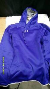 lot 63 image: Under Armor Mens Small Hoodie Blue MSRP $60