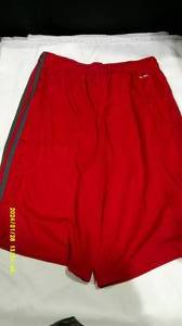 lot 93 image: 4 Adidas Mens Sm Red Shorts MSRP $100