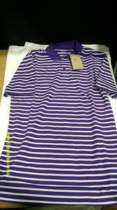 lot 109 image: 2 Nike Mens Blue Striped Golf Shirt Small MSRP $110