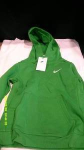 lot 175 image: 2 Nikes Youth Boys Green Training Hoodie Size Small MSRP $80