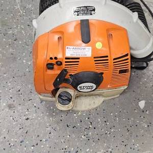 lot 20 image: Stihl BR350 Back Pack Blower, Like New Condition