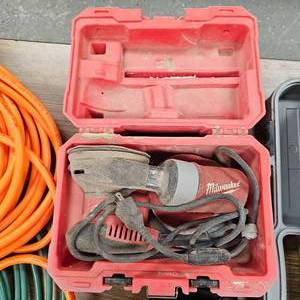 lot 43 image: Milwaukee Commercial Orbital Sander in Case
