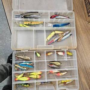 lot 54 image: 2-Tackle Boxes of Rapalas-30Lures