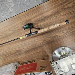 lot 57 image: Spinning Rod Combo, Berkley Bionix Rod with Lews Mach MS100 Reel