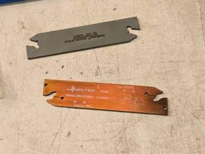 lot 812 image: Lot of (2) Indexable Deep Parting Blades