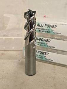 lot 826 image: Lot of (4) ALU-POWER 3-Flute End Mill - 12x12x1-14x3