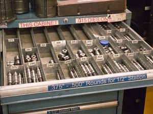 lot 742 image: Lot of (1 Drawer) Dies and Punches