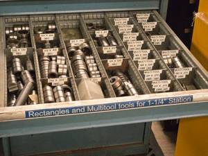 lot 744 image: Lot of (1 Drawer) Dies and Punches