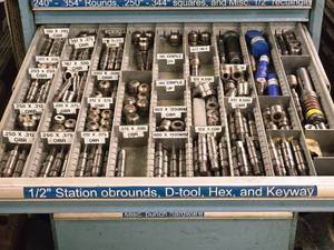 lot 750 image: Lot of (1 Drawer) Dies and Punches