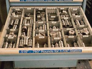lot 750A image: Lot of (1 Drawer) Dies and Punches