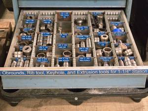 lot 752 image: Lot of (1 Drawer) Dies and Punches