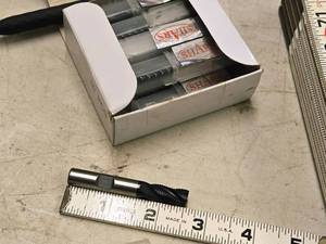 lot 883 image: Lot of (10) Shars - 38 4 Flute Single Sided Rouging End Mill