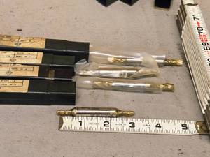 lot 839 image: Lot of (4) Addison 4 Flute Double-Sided End Mill - 18, 14, 316 (x2)