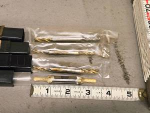 Lot of (4) Addison 4 Flute Double-Sided End Mill - 1/8, 1/4, 3/16, 5/16