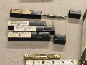 lot 842 image: Lot of (4) Addison 2 Flute Double Sided End Mill - 38, 12 (x3)