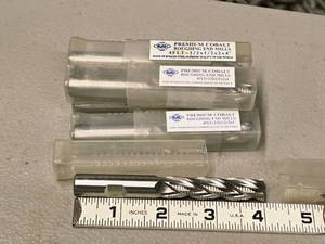lot 887 image: Lot of (6) Allied Machine & Engineering Premium Cobalt 4 Flute Roughing End Mill - 12x12x2x4