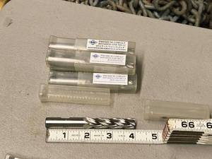 lot 888 image: Lot of (7) Allied Machine & Engineering Premium Cobalt 4 Flute Roughing End Mill - 12x12x2x4