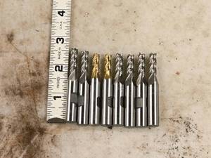 lot 901 image: Lot of (8) 4 Flute Roughing End Mill - 14x38x34