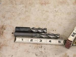 lot 906 image: Lot of (2) 58 3 Flute Carbide End Mill