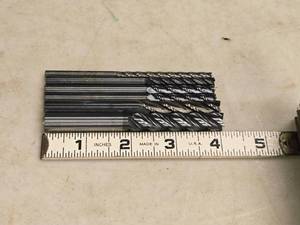 lot 914 image: Lot of (6) 4 Flute Carbide End Mill - 716 (x1), 14 (x3), .1875 (x1), 38 (x1)