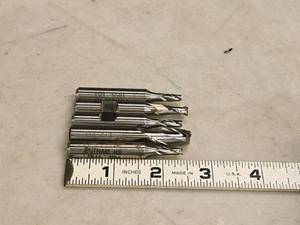 lot 916 image: Lot of (5) 2 Flute Carbide End Mill - .1855 (x1), .1845 (x2), 1332 (x1), .248 (x1)