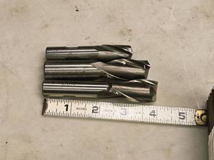 lot 917 image: Lot of (3) 2 Flute Carbide End Mill - 1316 (x2), 34 (x1)