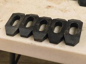 lot 943 image: Lot of (5) Plain Strap Clamps 2 12