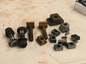lot 946 image: Lot of (18) T-Slot Nuts and Hardware