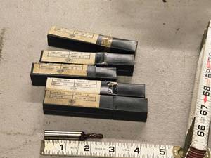 lot 853 image: Lot of (5) Addison 4 Flute Single Side End Mill - 18, 14, 38, 316, 516