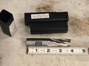 lot 899 image: Lot of (2) HSS Co-8% Cobalt 4 Flute Roughing End Mill 724-0185