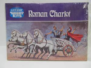 lot 72 image: Sealed New in Box Roman Chariot Model Kit
