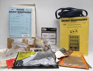 lot 73 image: LARGE Lot of Brand New Scale Model Miniatures Supplies 