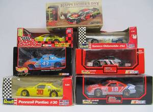 lot 74 image: Lot of 7 Mint in Box Diecast Metal Race Cars