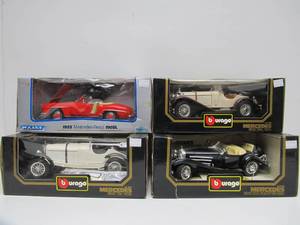 lot 76 image: Lot of 4 Mint in Box Diecast Metal Cars - MERCEDES BENZ