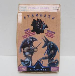 lot 17 image: Box Full of Unopened STARGATE Trading Card Packs