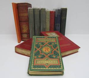 lot 22 image: Very Nice Group of Antique Hardcover