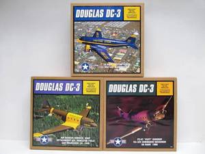 lot 39 image: 3 New in Box Diecast Metal Douglas DC-3 Airplanes