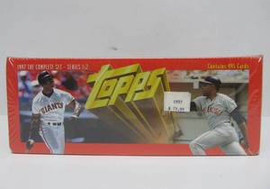 lot 45 image: Factory Sealed Topps Baseball Card Set - 1997 Both Series 1 & 2