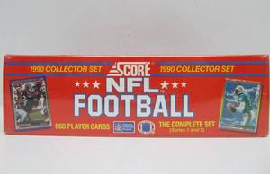 lot 50 image: Factory Sealed Score Football Card Set - 1990