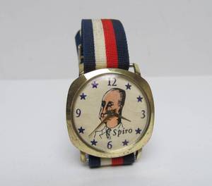 lot 82 image: Original Vintage 1960s era SPIRO AGNEW Campaign Watch