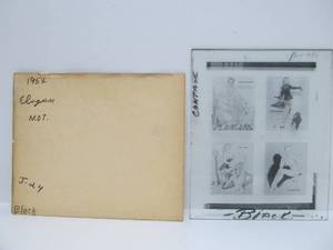 lot 87 image: Original Vintage Pre-Production Glass Panel - Pinup Girl - GIL ELVGREN #1