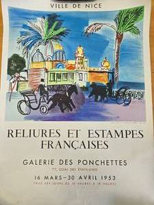 lot 142 image: Original 1953 RAOUL DUFY Art Exhibition Poster
