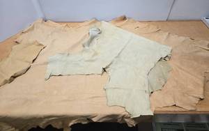 lot 191 image: Larger Sections of Genuine Tanned Leather