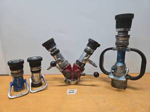 lot 199 image: Heavy Duty Commercial Grade Fire Hose Nozzles #2