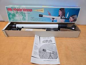 lot 241 image: Unused Vintage Sears Refractor Telescope