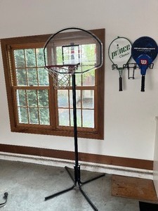 lot 287 image: BROOKSTONE Smaller Size Indoor Basketball Hoop