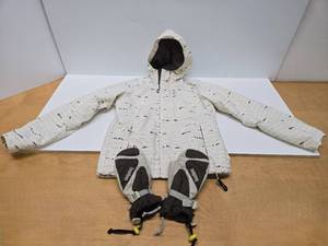 lot 297 image: Very Nice BURTON Snowboard Jacket & Matching Gloves - Size Medium