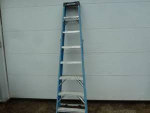 lot 120 image: Werner Fiberglass Ladder 8 Blue