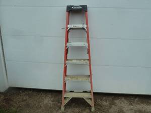 lot 126 image: Werner Fiberglass Ladder 6 Orange